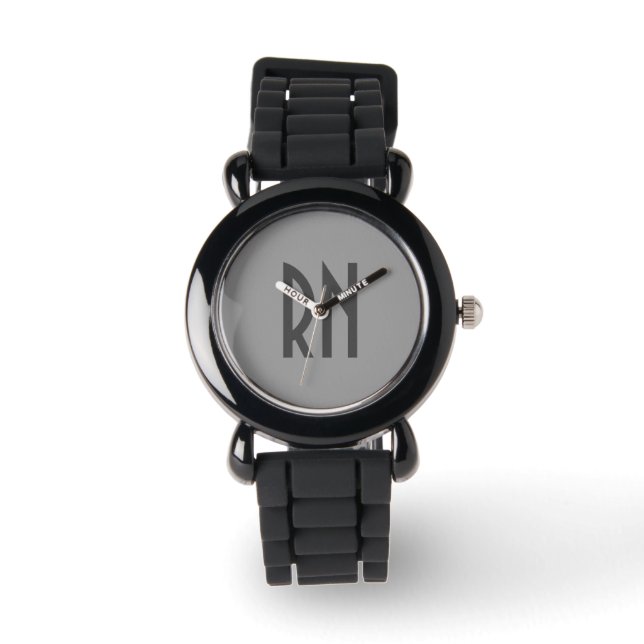 Frauenregister Nurse RN Silver Sparkle Glitzer Armbanduhr (Vorderseite)