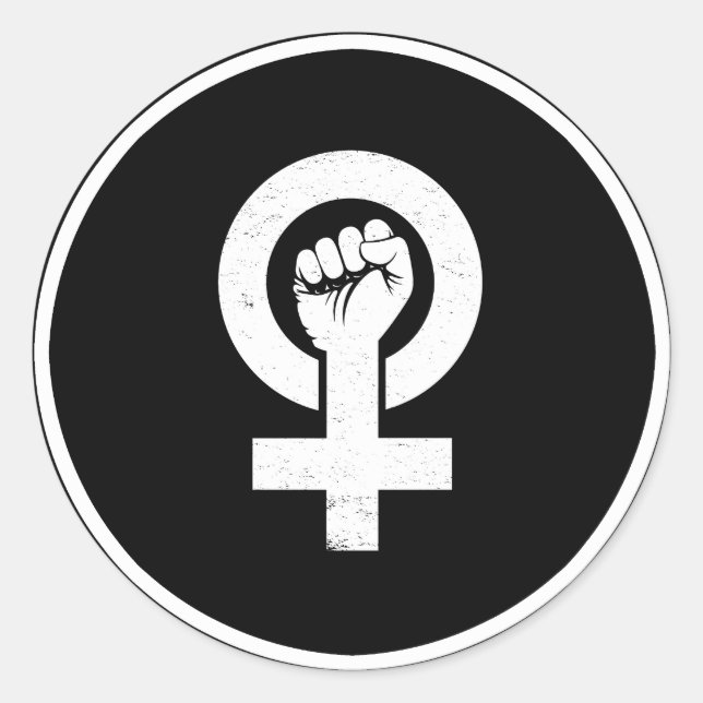 Frauenresistenz Runder Aufkleber (Vorderseite)