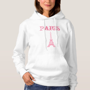 Frauenrosa Eiffelturm Paris Sweatshirt