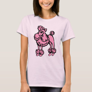 Frauenrosa Poodle Nachthemd Shirt Geschenk