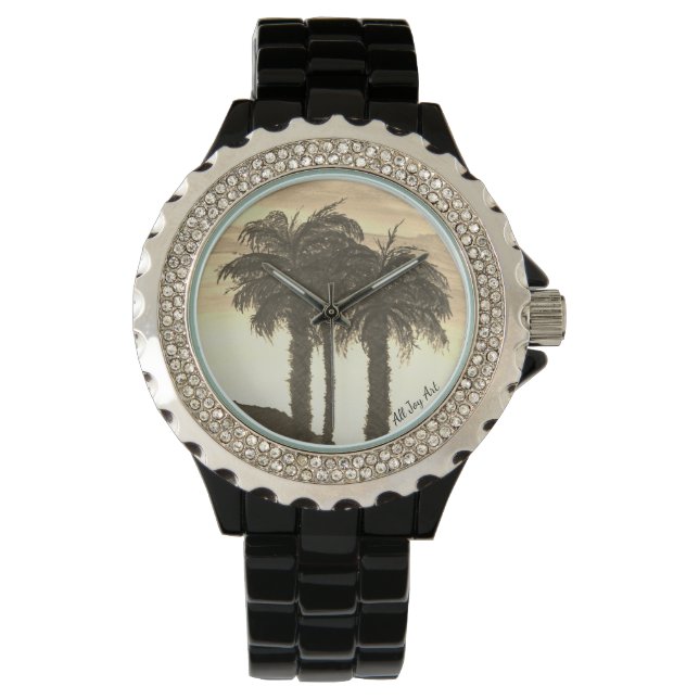 Frauenschau "Wüstentraum" von All Joy Art Armbanduhr (Vorderseite)