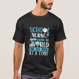 Frauenschulkur Rette das Welt-One-Ice-Pack T-Shirt