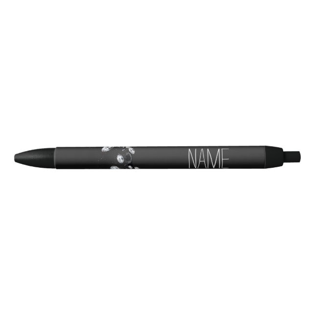 Frauenschwarzer Diamant Kugelschreiber (Vorderseite)