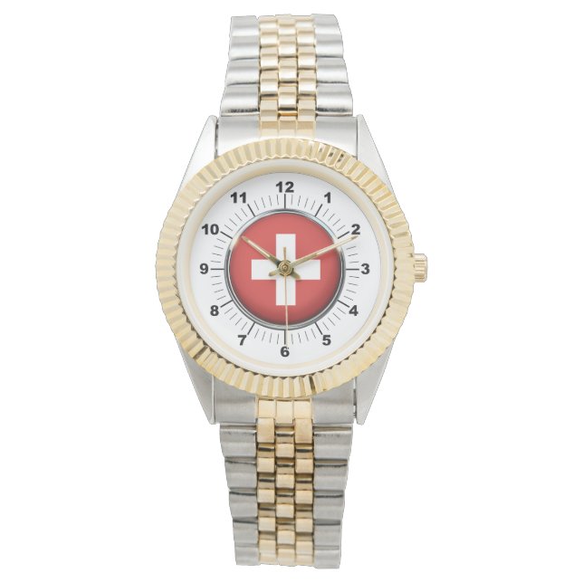 Frauenschweiz - Zwei-Tone-Uhr Armbanduhr (Vorderseite)