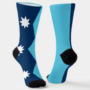 Frauensocken mit der Flagge von Minnesota, USA Socken