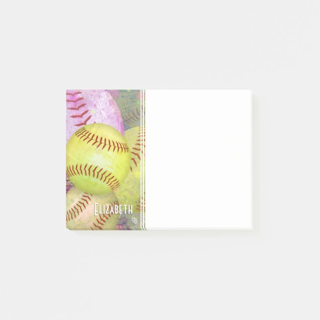 FrauenSoftball Post-it Klebezettel (Vorderseite)