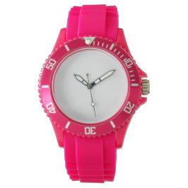 Frauensport Rosa Silicon Watch Armbanduhr