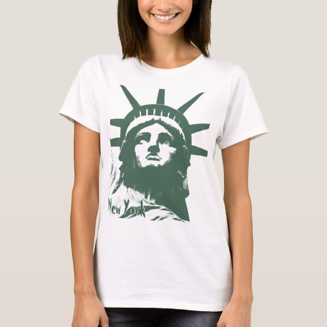 Frauenstatue des New Yorker Shirts des T - Shirt d (Vorderseite)