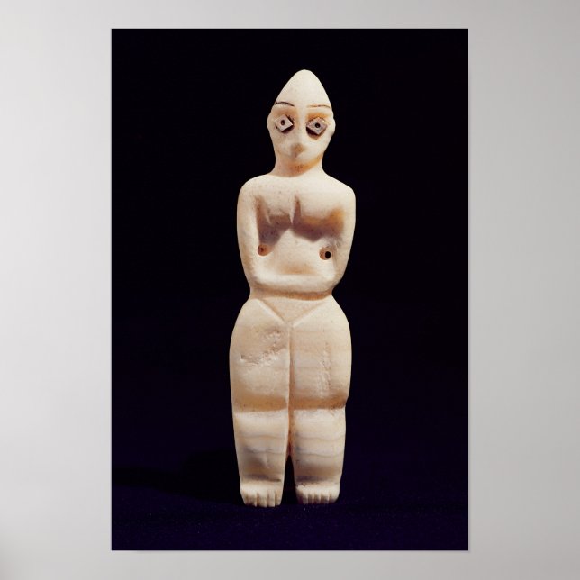 Frauenstatuette, Anfang 4. Jahrtausend v. Chr. Poster (Vorne)