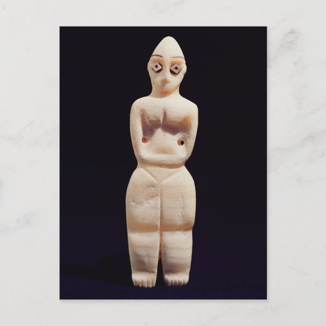 Frauenstatuette, Anfang 4. Jahrtausend v. Chr. Postkarte (Vorderseite)