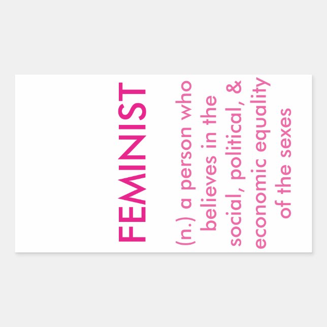 Frauensticker Rechteckiger Aufkleber (Vorderseite)