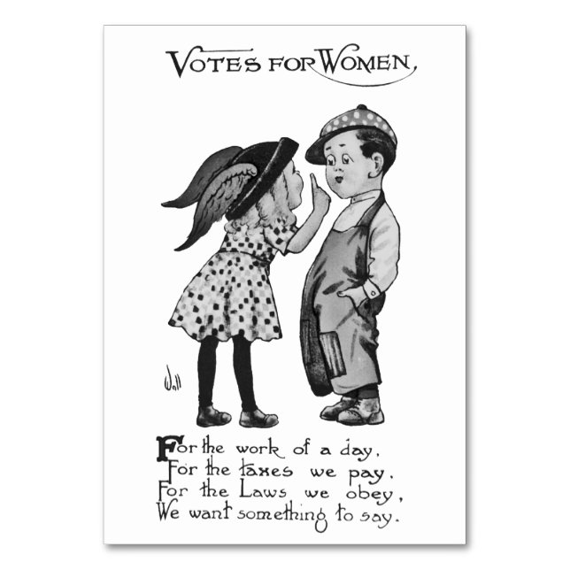 Frauenstimmen Tischnummer (Vorderseite)