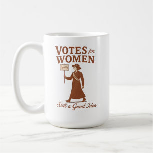 Frauenstimmen, Vintage Suffragetart Kaffeetasse