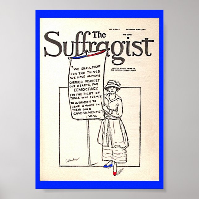 Frauensuffrage verändert Kopie Suffragist News Poster (Vorne)