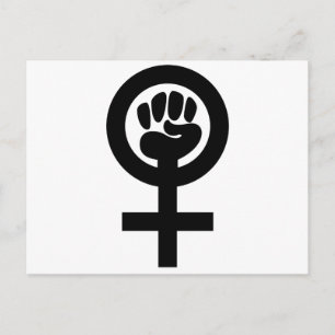 Frauensymbol der Macht Postkarte