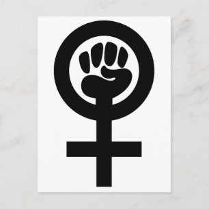 Frauensymbol der Macht Postkarte