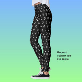 Frauensymbol Schwarz-weiß Leggings