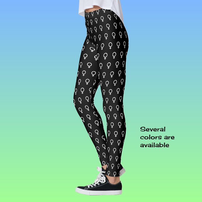 Frauensymbol Schwarz-weiß Leggings (Von Creator hochgeladen)