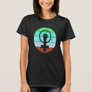 Frauensymbolik Frauengleichheit Frauen in die Höhe T-Shirt