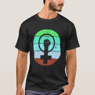 Frauensymbolik Frauengleichheit Frauen in die Höhe T-Shirt