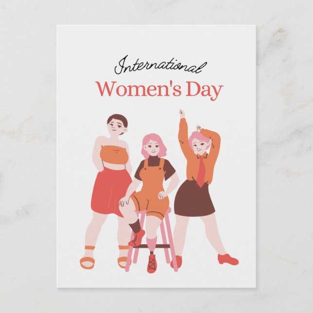Frauentag Ankündigungspostkarte (Vorderseite)