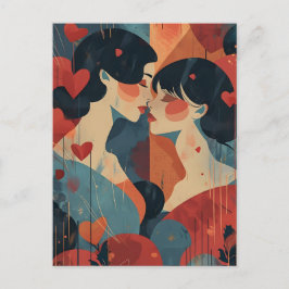 Frauentag LGBTQ Postkarte