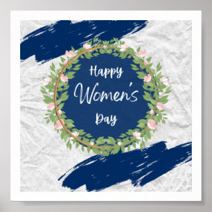 Frauentag Thema niedliches Design Poster