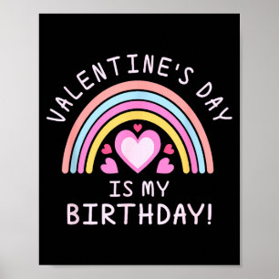 Frauentag Valentinstag Geburtstag Regenbogen  Poster