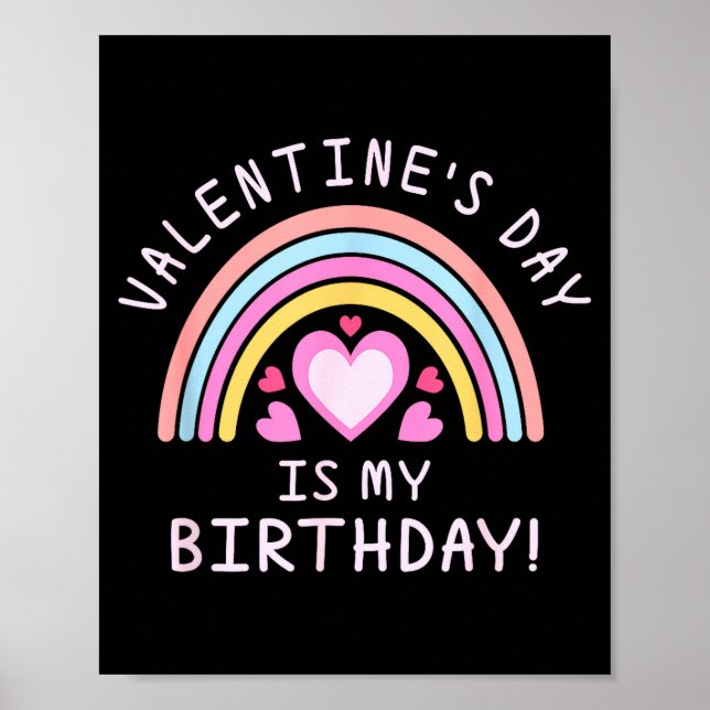 Frauentag Valentinstag Geburtstag Regenbogen  Poster (Vorne)