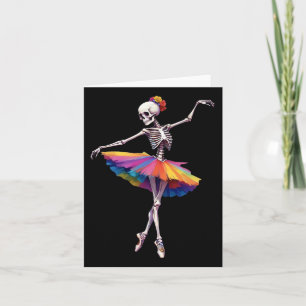 Frauentanz Skeleton Rainbow Ballerina Karte