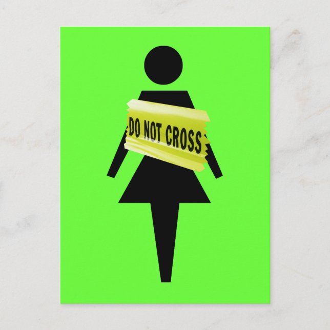 Frauenverhalten Postkarte (Vorderseite)