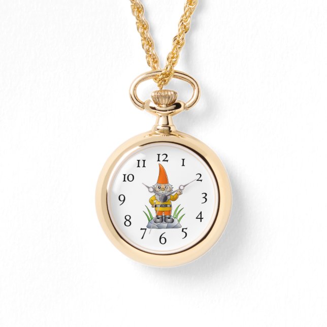 Frauenwache - Gnome Armbanduhr (Vorderseite)