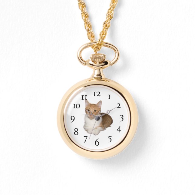 Frauenwache - Katze Armbanduhr (Vorderseite)