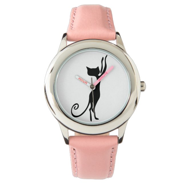 Frauenwache - Katze Armbanduhr (Vorderseite)