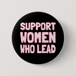 Frauenwahlen - Unterstützung von Frauen, die an de Button