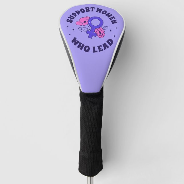 Frauenwahlen - Unterstützung von Frauen, die an de Golf Headcover (Vorderseite)
