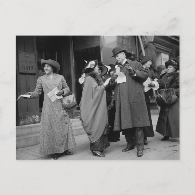 Frauenwahlrecht, 1913 postkarte (Vorderseite)