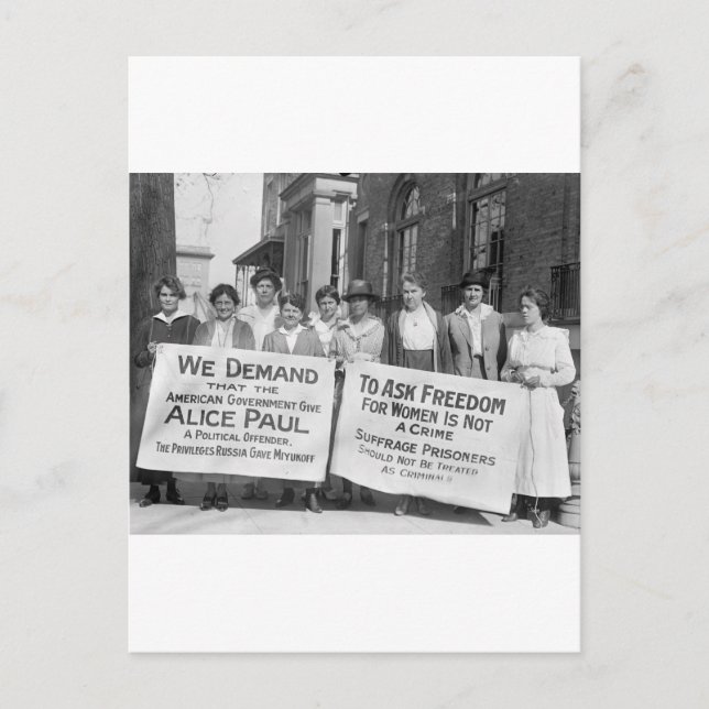 Frauenwahltakte, 1917 postkarte (Vorderseite)