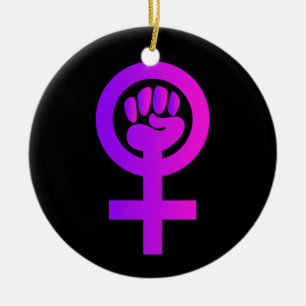 Frauenzeichen Power Keramikornament