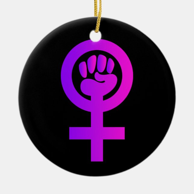 Frauenzeichen Power Keramikornament (Vorne)
