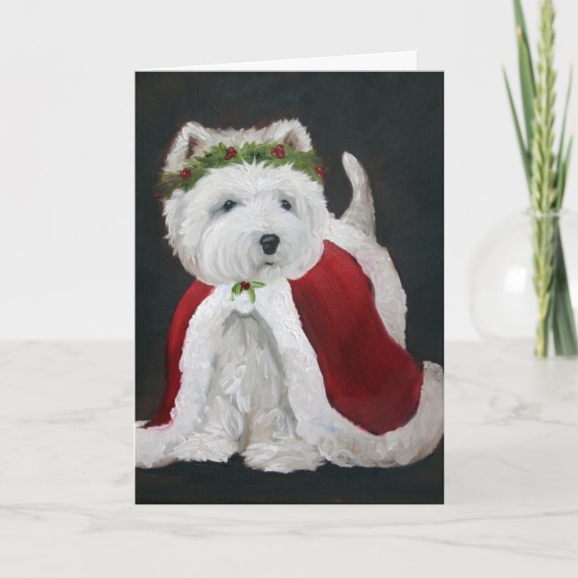 Fräulein Christmas Feiertagskarte (Vorderseite)