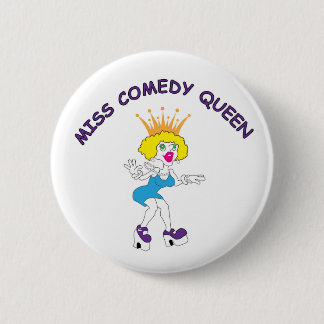 Fräulein Comedy Queen Round Button