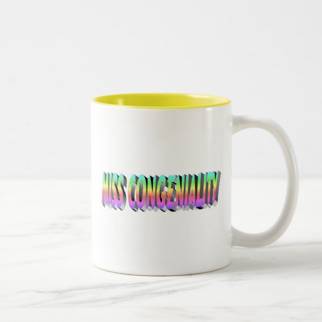 Fräulein Congeniality Zweifarbige Tasse (Rechts)