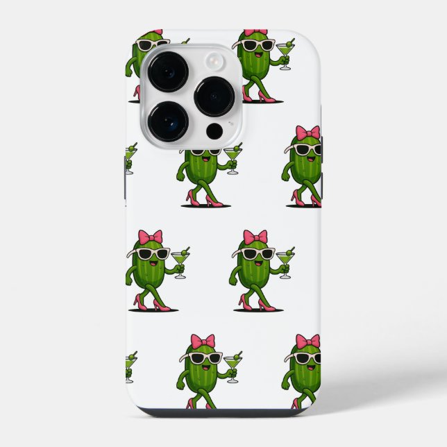 Fräulein Gurken Chic iPhone 14 Pro Hülle (Rückseite)