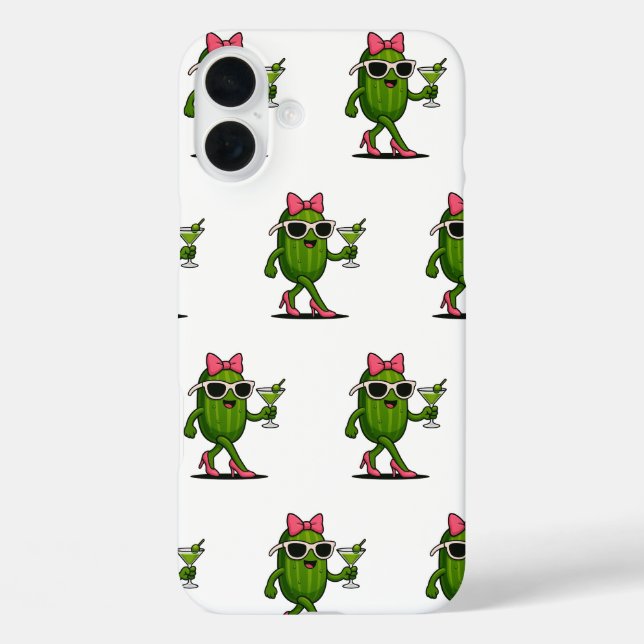 Fräulein Gurken Chic iPhone 16 Plus Hülle (Rückseite)