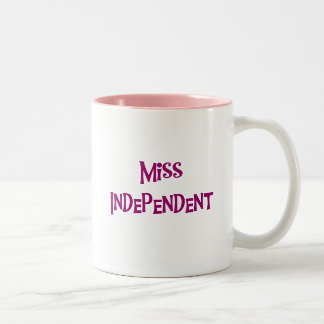 Fräulein Independent Tshirts und Geschenke Zweifarbige Tasse (Rechts)