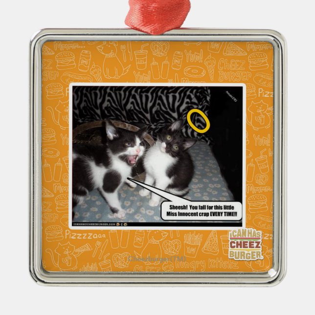 Fräulein Innocent Silbernes Ornament (Vorne)