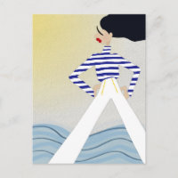 Fräulein Kapitän Segler Modeillustrationskunst