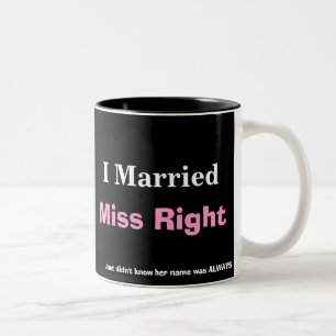 FRÄULEIN RIGHT las die feiner Druck Kaffee-Tasse Zweifarbige Tasse