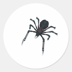 Fräulein Spider Runder Aufkleber